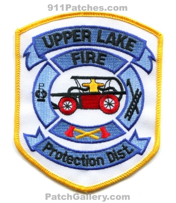 Upper Lake Fire Protection District Patch (California)
Scan By: PatchGallery.com
Keywords: prot. dist. department dept.