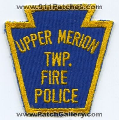 Upper Merion Township Fire Police Department (Pennsylvania)
Scan By: PatchGallery.com
Keywords: twp. dept.