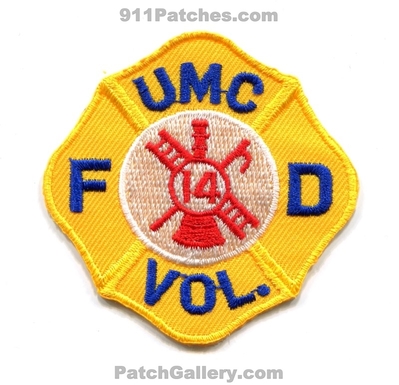 Upper Montgomery County Volunteer Fire Department 14 Patch (Maryland)
Scan By: PatchGallery.com
Keywords: co. vol. dept. umcfd