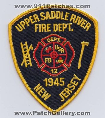 Upper Saddle River Fire Department (New Jersey)
Thanks to PaulsFirePatches.com for this scan. 
Keywords: dept.