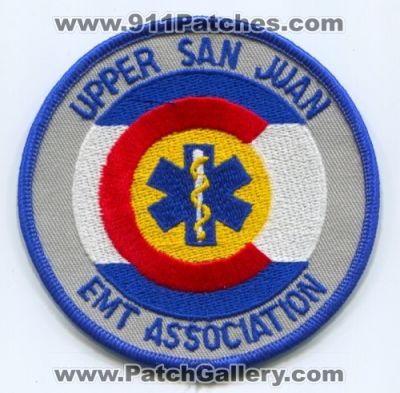 Upper San Juan EMT Association Patch (Colorado)
[b]Scan From: Our Collection[/b]
Keywords: ems