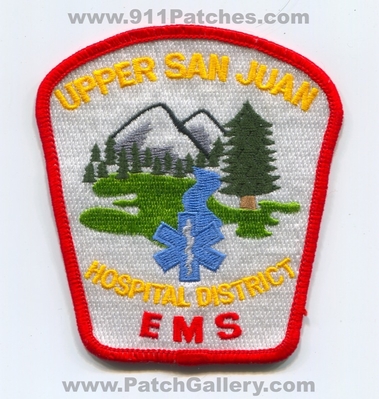 Upper San Juan Hospital District Emergency Medical Services EMS Patch (Colorado)
[b]Scan From: Our Collection[/b]
Keywords: ambulance emt paramedic