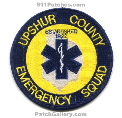 Upshur County Emergency Squad Patch (West Virginia)
Scan By: PatchGallery.com
Keywords: co. ambulance ems established 1922