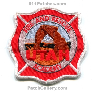 Utah Valley State College Fire and Rescue Academy Patch (Utah)
Scan By: PatchGallery.com
Keywords: & school department dept.