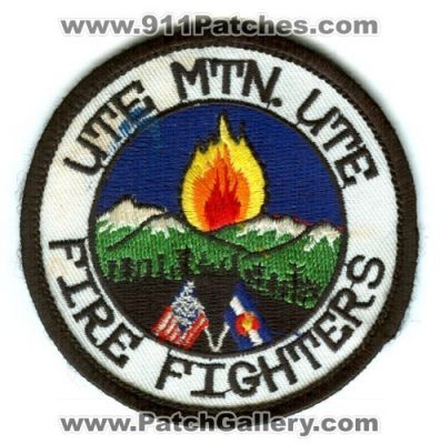 Ute Mountain Ute Fire Fighters Patch (Colorado)
[b]Scan From: Our Collection[/b]
Keywords: firefighters department dept. mtn.