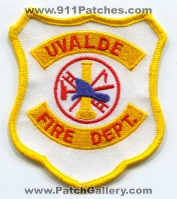 Uvalde Fire Department Patch (Texas)
Scan By: PatchGallery.com
Keywords: dept.