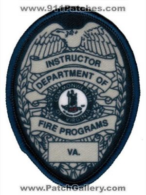 Virginia Department of Fire Programs Instructor (Virginia)
Thanks to Ed Mello for this scan.
Keywords: va.