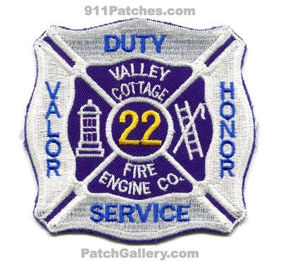Valley Cottage Fire Department Engine Company 22 Patch (New York)
Scan By: PatchGallery.com
Keywords: dept. co. station duty service valor honor