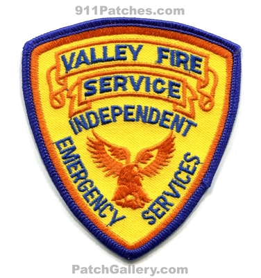 Valley Fire Service Independent Emergency Services Patch (Oregon)
Scan By: PatchGallery.com
Keywords: es department dept.