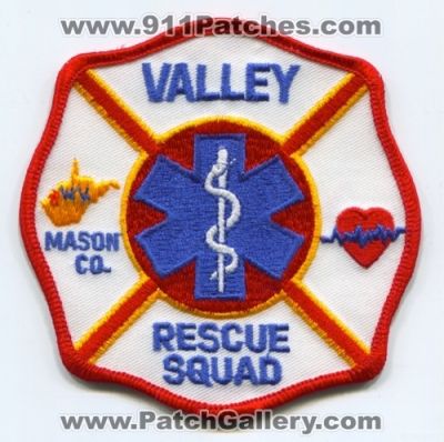 Valley Rescue Squad (West Virginia)
Scan By: PatchGallery.com
Keywords: mason co. county fire department dept. ems
