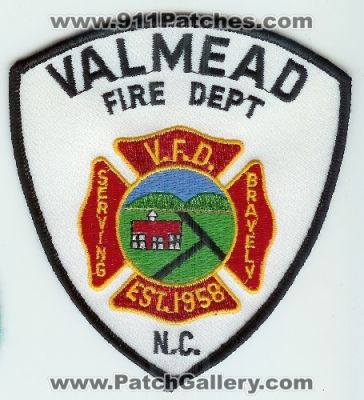 Valmead Fire Department (North Carolina)
Thanks to Mark C Barilovich for this scan.
Keywords: dept v.f.d. n.c.