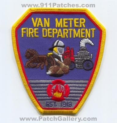 Van Meter Fire Department Patch (Iowa)
Scan By: PatchGallery.com
Keywords: dept. est. 1919