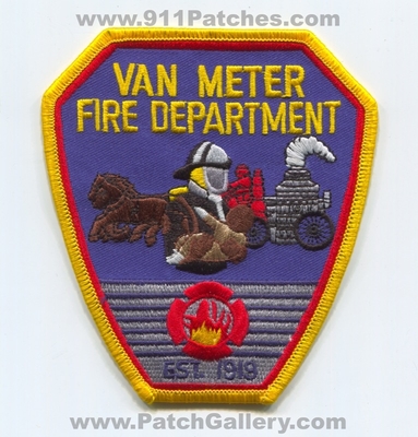 Van Meter Fire Department Patch (Iowa)
Scan By: PatchGallery.com
Keywords: dept. est. 1919