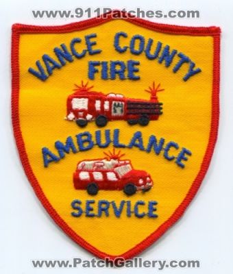 Vance County Fire Ambulance Service (North Carolina)
Scan By: PatchGallery.com
Keywords: ems