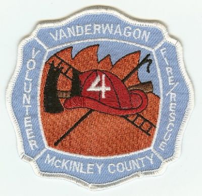 Vanderwagon Volunteer Fire Rescue
Thanks to PaulsFirePatches.com for this scan.
Keywords: new mexico mckinley county 4