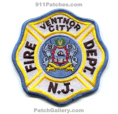 Ventnor City Fire Department Patch (New Jersey)
Scan By: PatchGallery.com
Keywords: dept.