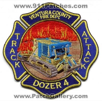 Ventura County Fire Department Dozer 4 (California)
Scan By: PatchGallery.com
Keywords: dept. vcfd track attack wildland wildfire forest