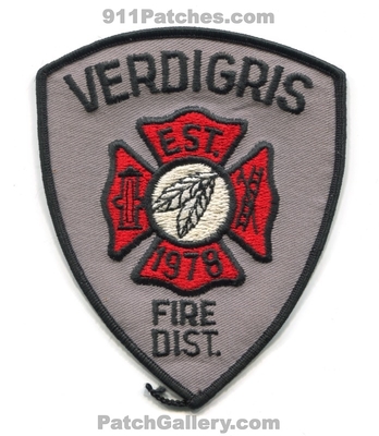 Verdigris Fire District Patch (Oklahoma)
Scan By: PatchGallery.com
Keywords: dist. department dept. est. 1978