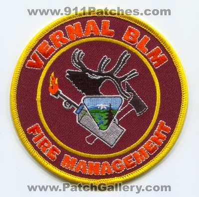 Vernal Bureau of Land Management BLM Fire Management Patch (Utah)
Scan By: PatchGallery.com
Keywords: B.L.M. Forest Fire Wildfire Wildland