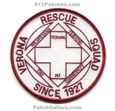 Verona Rescue Squad Patch (New Jersey)
Scan By: PatchGallery.com
Keywords: ems ambulance emt paramedic volunteers serving the community since 1927