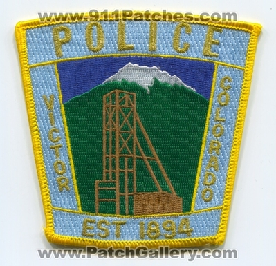 Victor Police Department Patch (Colorado)
Scan By: PatchGallery.com
Keywords: dept. est 1894