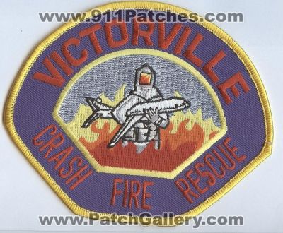 Victorville Airport Crash Fire Rescue Department (California)
Thanks to Brent Kimberland for this scan.
Keywords: dept. arff aircraft firefighter firefighting cfr