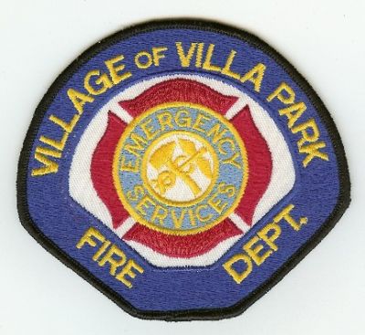 Villa Park Fire Dept
Thanks to PaulsFirePatches.com for this scan.
Keywords: illinois department village of