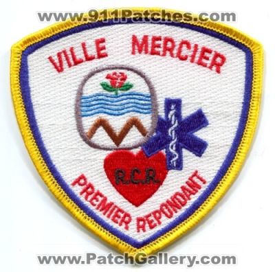 Ville de Mercier Premier Repondant (Canada QC)
Scan By: PatchGallery.com
Keywords: ems rcr r.c.r.