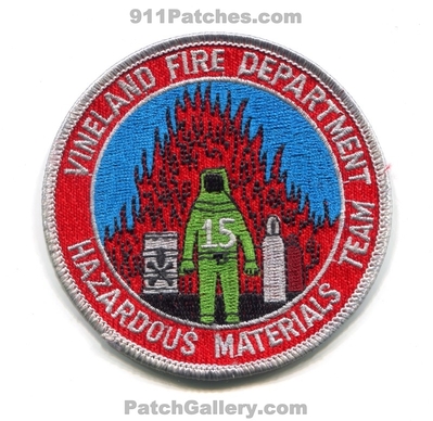 Vineland Fire Department Hazardous Materials Team 15 Patch (New Jersey)
Scan By: PatchGallery.com
Keywords: dept. hazmat haz-mat