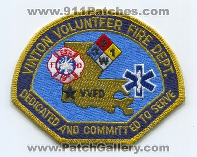 Vinton Volunteer Fire Department Patch (Louisiana)
Scan By: PatchGallery.com
Keywords: vol. dept. vvfd dedicated and committed to serve est. 1917