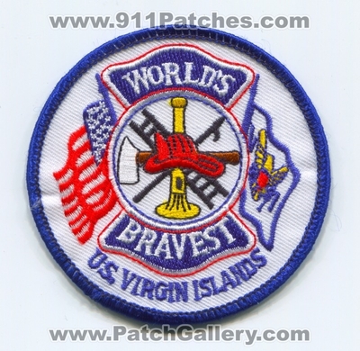 Virgin Islands Fire Department Worlds Bravest Patch (Virgin Islands)
Scan By: PatchGallery.com
Keywords: u.s. us united states dept.