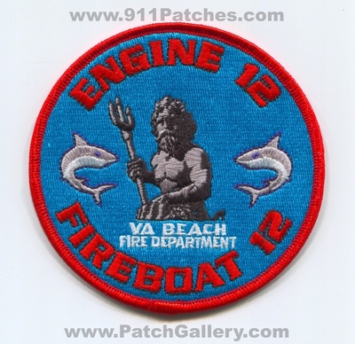 Virginia Beach Fire Department Station 12 Engine Fireboat Patch (Virginia)
Scan By: PatchGallery.com
Keywords: dept. vbfd v.b.f.d. company co. va