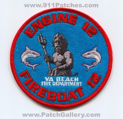 Virginia Beach Fire Department Station 12 Engine Fireboat Patch (Virginia)
Scan By: PatchGallery.com
Keywords: dept. vbfd v.b.f.d. company co. va