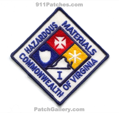 Virginia State Hazardous Materials 1 Patch (Virginia)
Scan By: PatchGallery.com
Keywords: hazmat haz-mat I fire