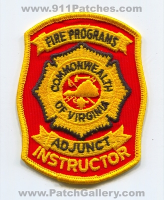 Virginia Fire Programs Adjunct Instructor Patch (Virginia)
Scan By: PatchGallery.com
Keywords: commonwealth of