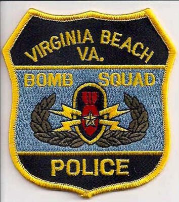Virginia Beach Police Bomb Squad
Thanks to EmblemAndPatchSales.com for this scan.
