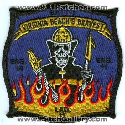 Virginia Beach Fire Department Station 11 (Virginia)
Scan By: PatchGallery.com
Keywords: dept. vbfd company engine 14 ladder battalion 1 beach&#039;s beachs bravest