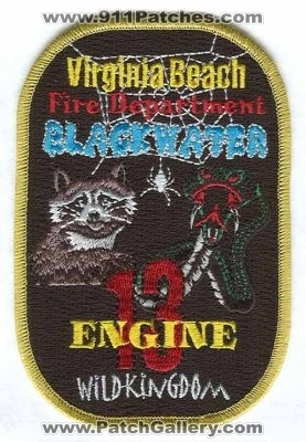 Virginia Beach Fire Department Engine 13 (Virginia)
Scan By: PatchGallery.com
Keywords: dept. vbfd company station blackwater wild kingdom