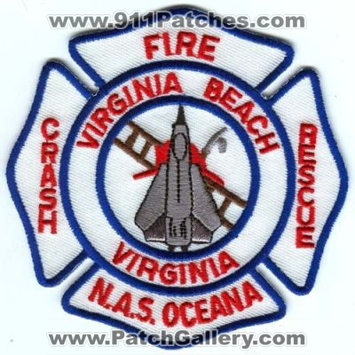Naval Air Station NAS Oceana Crash Fire Rescue Department (Virginia)
Scan By: PatchGallery.com
Keywords: usn navy military cfr dept. arff aircraft airport firefighter firefighting n.a.s.