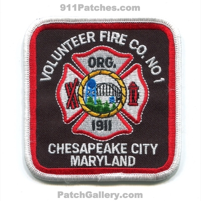 Volunteer Fire Company Number 1 Chesapeake City Patch (Maryland)
Scan By: PatchGallery.com
Keywords: vol. co. no. #1 department dept. org. 1911
