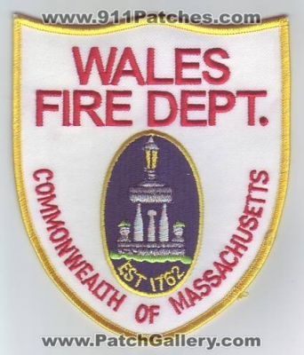Wales Fire Department (Massachusetts)
Thanks to Dave Slade for this scan.
Keywords: dept.