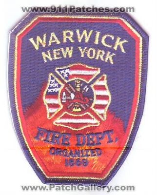 Warwick Fire Department (New York)
Thanks to Dave Slade for this scan.
Keywords: dept.