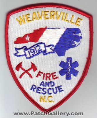 Weaverville Fire and Rescue (North Carolina)
Thanks to Dave Slade for this scan.
