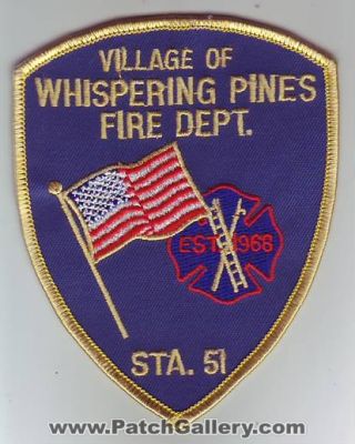 Whispering Pines Fire Department Station 51 (North Carolina)
Thanks to Dave Slade for this scan.
Keywords: village of dept
