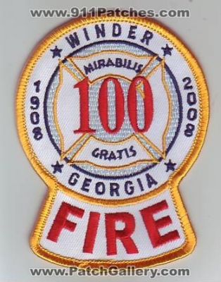 Winder Fire Department 100 Years (Georgia)
Thanks to Dave Slade for this scan.
Keywords: dept.