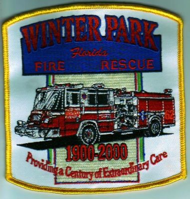 Winter Park Fire Rescue 100 Years (Florida)
Thanks to Dave Slade for this scan.
