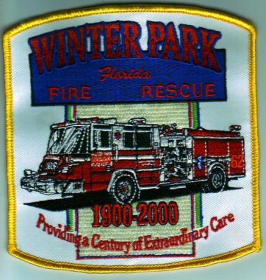 Winter Park Fire Rescue 100 Years (Florida)
Thanks to Dave Slade for this scan.
