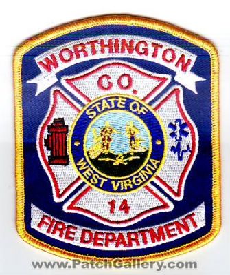 Worthington Fire Department Company 14 (West Virginia)
Thanks to Dave Slade for this scan.
Keywords: dept. co.