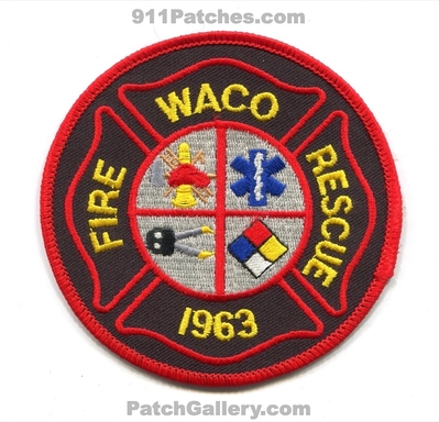 Waco Fire Rescue Department Patch (North Carolina)
Scan By: PatchGallery.com
Keywords: dept. 1963