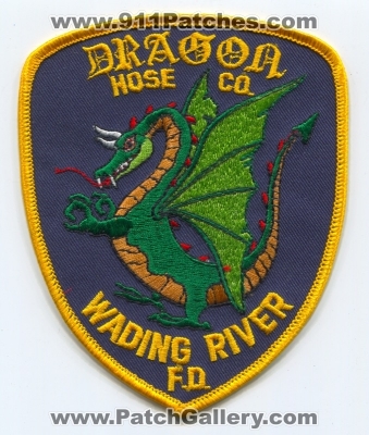 Wading River Fire Department Dragon Hose Company Patch (New York)
Scan By: PatchGallery.com
Keywords: dept. f.d. co. station